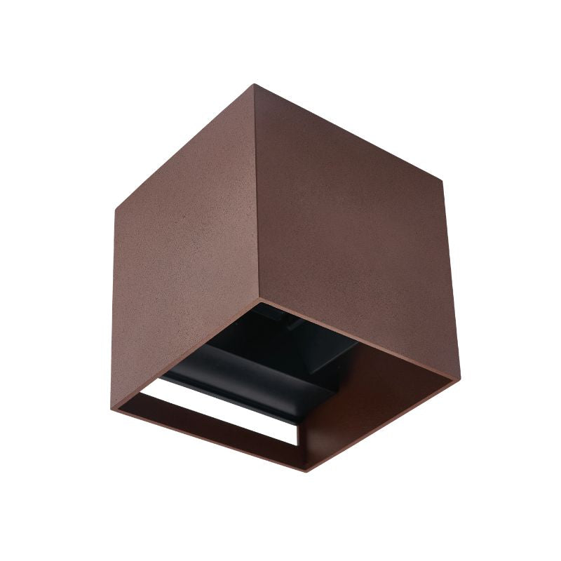 Applique Murale Couleur Cuir IP65 Cube pour Ampoule G9