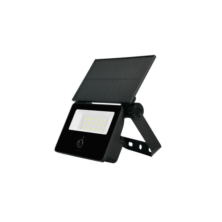 Projecteur Solaire LED 3W 300lm PIR IP65 Noir