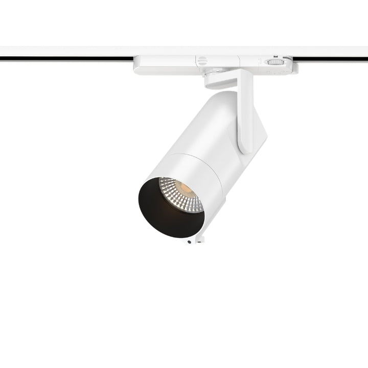 Spot LED sur Rail Triphasé Intelligent IA 35W CCT 50° Blanc