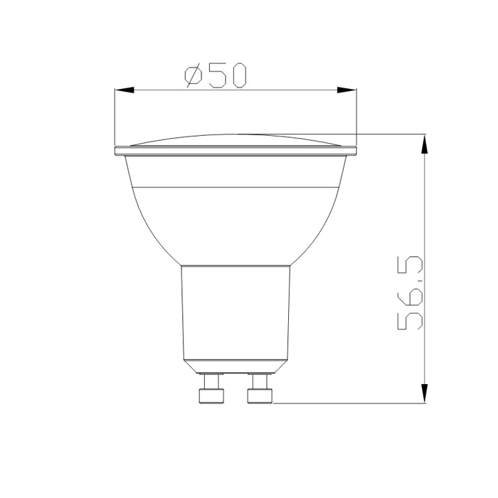 Ampoule LED GU10 4.5W 110° (Pack de 10)