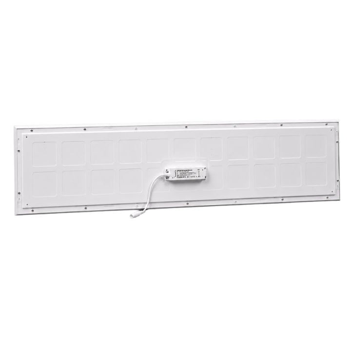 Pack de 2 - Panneau LED Backlit CCT 120x30cm 28W UGR<19 140lm/W Cadre Blanc - 3000K/4000K/6000K