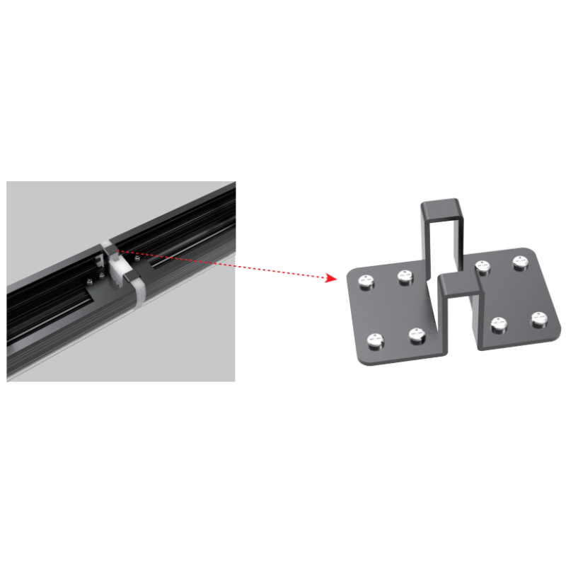 Suspension Linéaire LED 120cm 40W 130lm/W Interconnectable CCT Noir