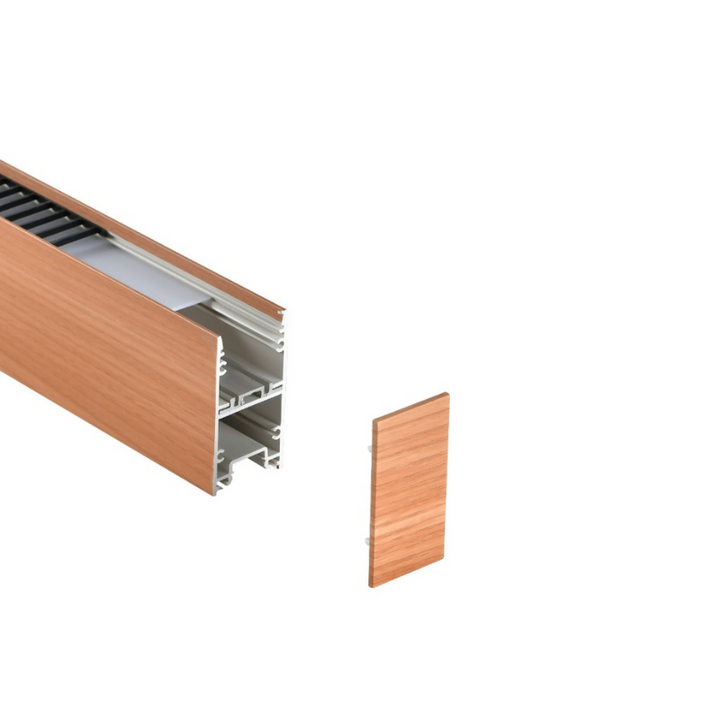 Suspension Linéaire 38W Effet Bois CCT - 2800K/4500K/6000K