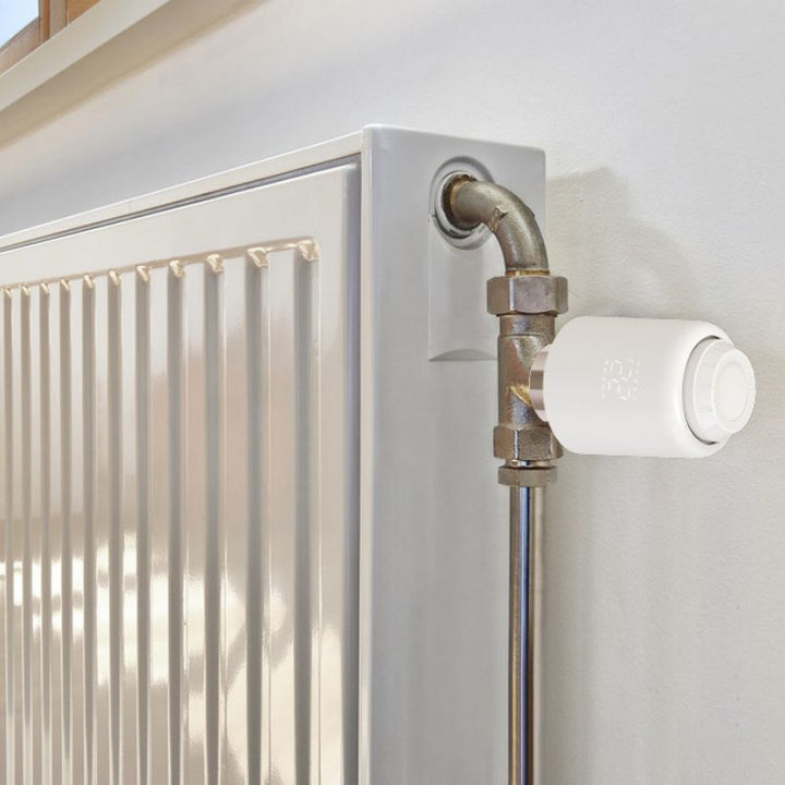 Kit de Têtes Thermostatiques Connectées Universelle + Passerelle ZigBee (Kit 4 têtes + 1 passerelle)