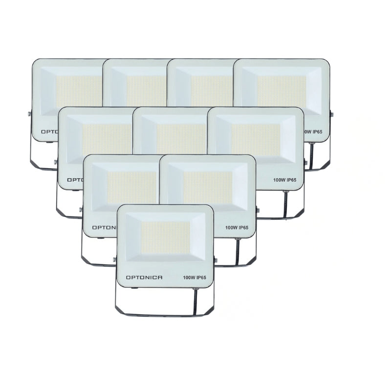 Projecteur 100W IP65 CCT - 3000K/4000K/6000K ( Pack de 10 )