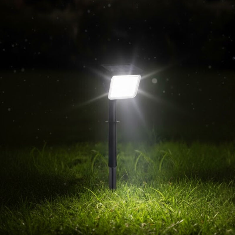 Spot LED Extérieur Étanche à Piquer IP65 Solaire 8W 1150lm 144lm/W avec Détecteur