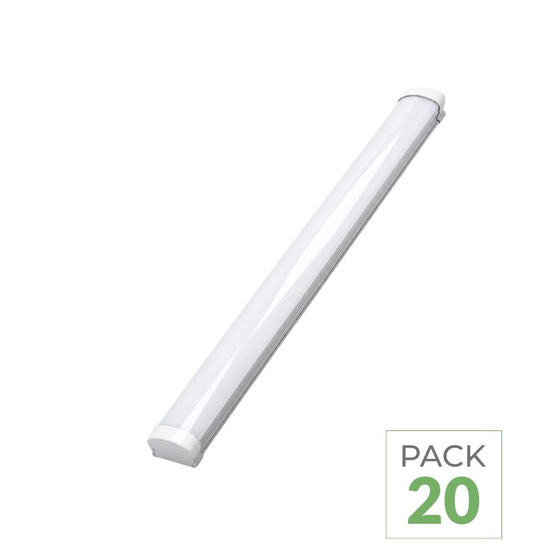 Pack de 20 - Réglette LED étanche 120cm 36W IP65