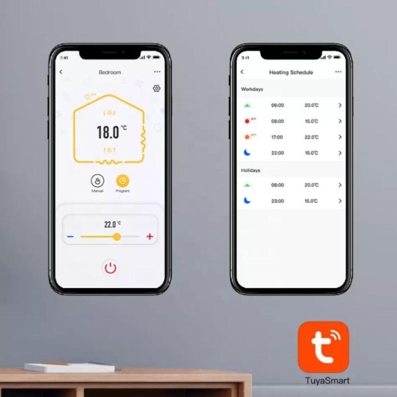 Thermostat Connecté Wi-Fi pour Chauffage Électrique au Sol