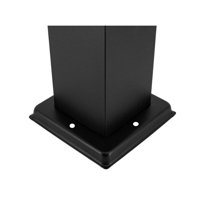Borne de Jardín 80cm Cuadrado Marrón para Bombilla E27