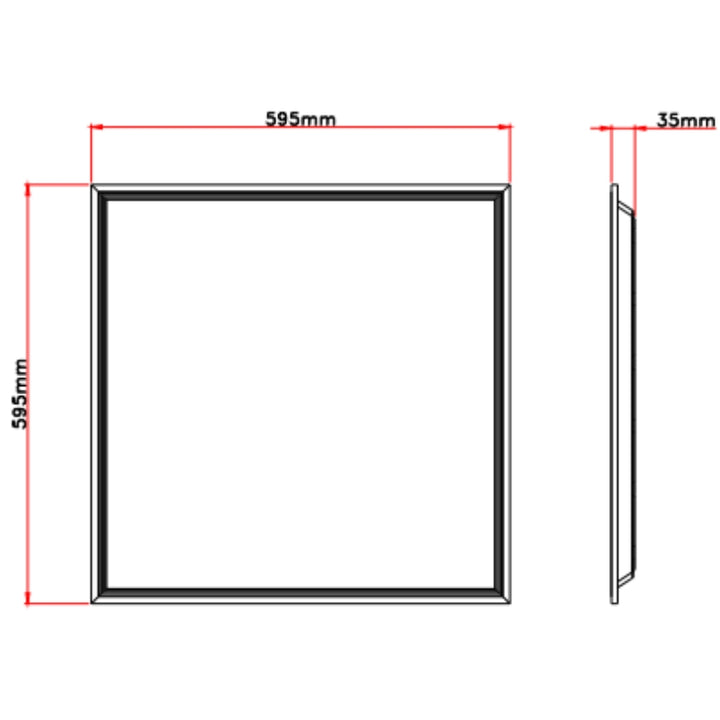 Panneau LED 28W 60x60 BLANC dimmable 150lm/W avec détecteur de mouvement (Pack de 2)