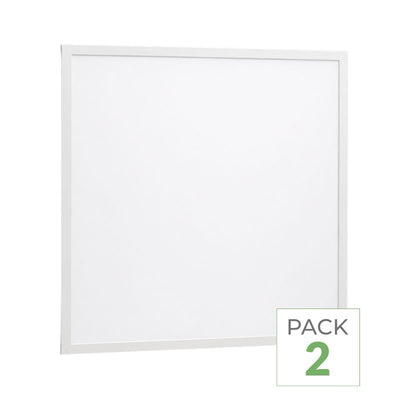 Pack de 2 - Panneau LED 36W 60x60 BLANC Dimmable 110lm/W avec Détecteur de Mouvement