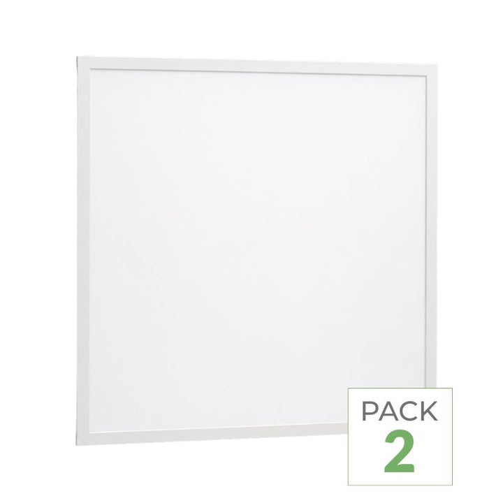 Pack de 2 - Panneau LED 36W 60x60 BLANC Dimmable 110lm/W avec Détecteur de Mouvement