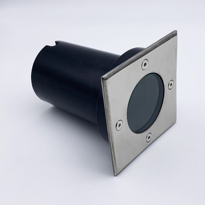 Spot LED Extérieur Encastrable Carré pour Ampoule GU10 (Pack de 10)