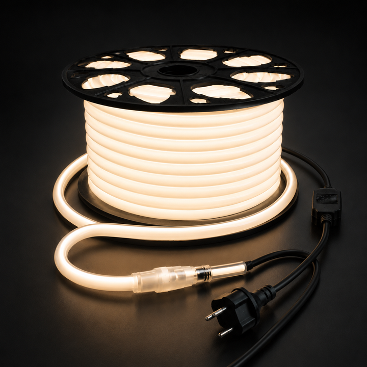 50M Néon LED Flexible 360° 220V 9W/m IP65