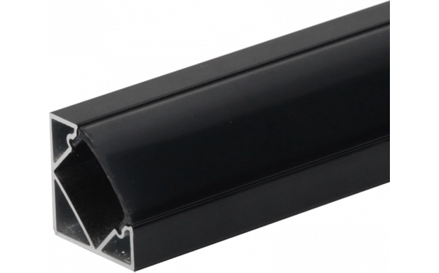 2 m Winkel-Aluminiumprofil für LED-Streifen, undurchsichtige weiße Abdeckung