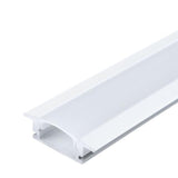 Building -en Perfil de aluminio 2m blanco con tapa blanca opaca