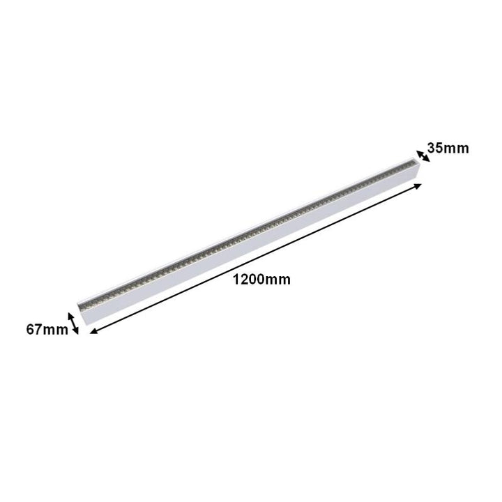 Suspension Linéaire LED 120cm 50W Interconnectable Blanc
