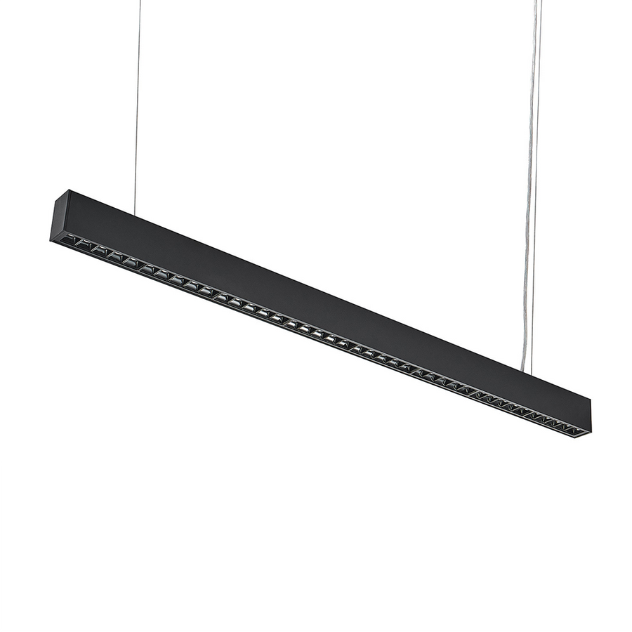 Réglette LED suspendue 35W 3,3 x 7 x 120 cm Noir - Pack de 10