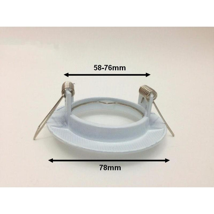 Support Spot Encastrable GU10 Rond en Acier Inox