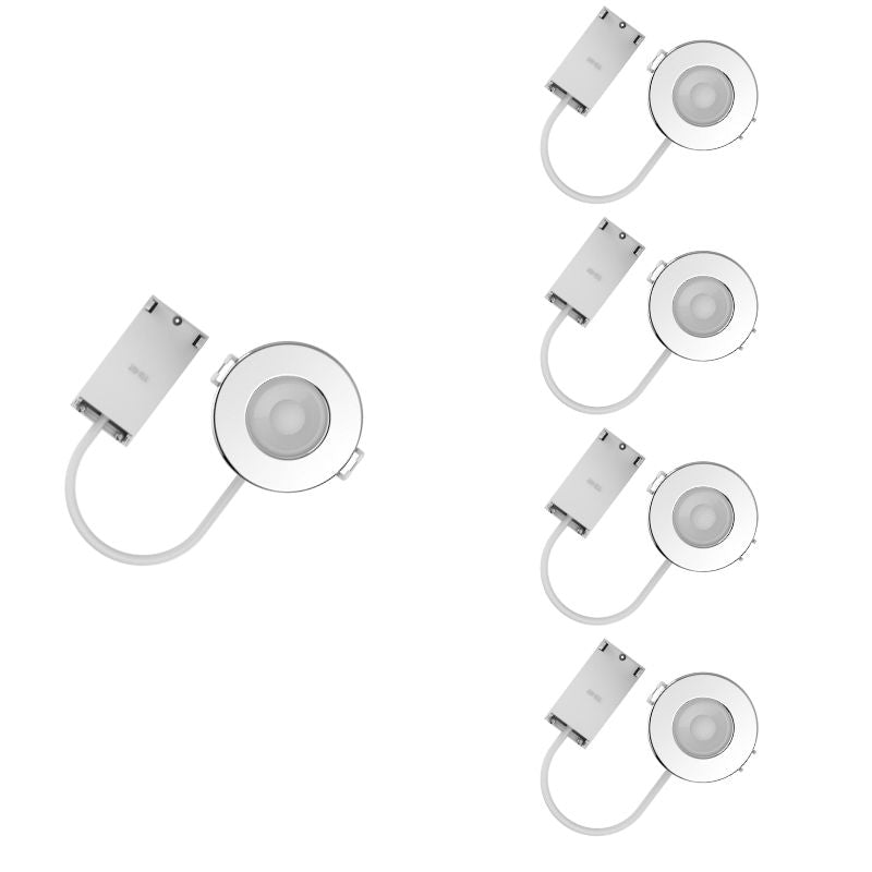 Spot LED étanche IP65 Encastrable Dimmable CCT 6W Alu (Pack de 5)