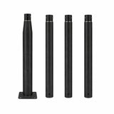 Mât d’Éclairage Public Droit 4m Ø60mm Noir