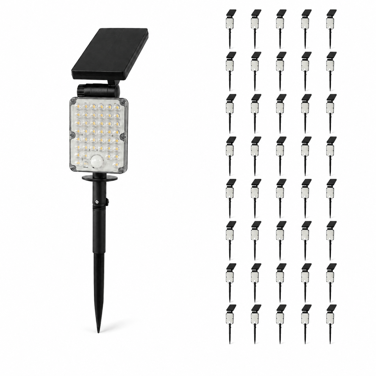 Pack de 40 - Foco LED Exterior CCT para Clavar IP65 Solar 8W 1150lm 144lm/W con Detector