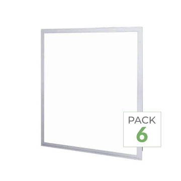 Pack de 6 - Panneau LED 60x60 40W Blanc