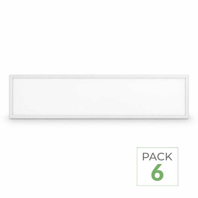 Pack de 6 - Panneau LED Slim 120x30 32W 130lm/W TRIAC Sans Flicker