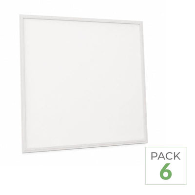 Pack de 6 - Panneau LED Slim 60x60 32W 130lm/W TRIAC Sans Flicker