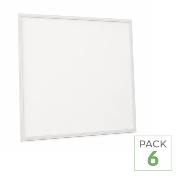Pack de 6 - Panneau LED Slim 60x60 32W 130lm/W TRIAC Sans Flicker