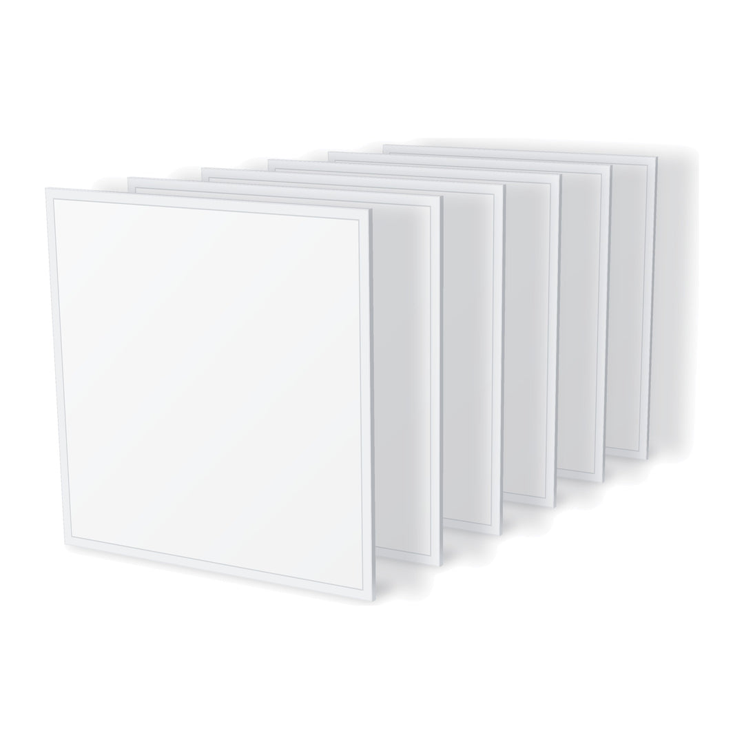Pack de 6 - Panneau LED Slim 60x60 32W 130lm/W TRIAC Sans Flicker