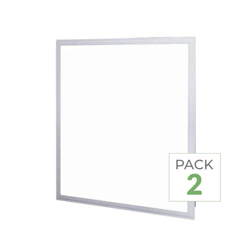 Pack de 2 - Panneau LED UGR<19 36W 60x60cm