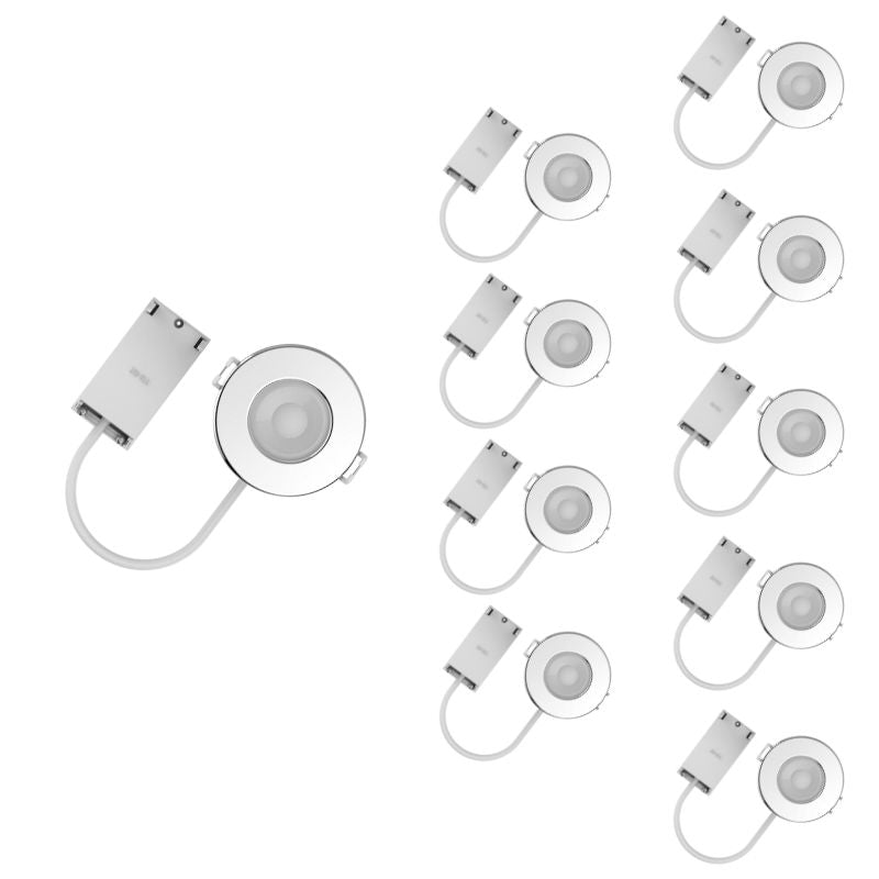 Spot Encastrable 5,4W Dimmable CCT IP65 ALU RE2020 - 3000K/4000K/6000K (Pack de 10) - Silumen