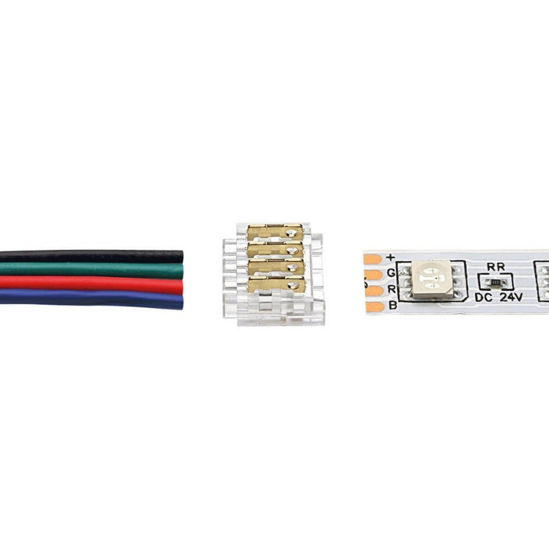 Connecteur Rapide pour Ruban LED 4 fils 10mm