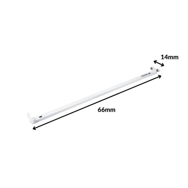 Support Double pour 2 Tubes LED T8 60cm IP20