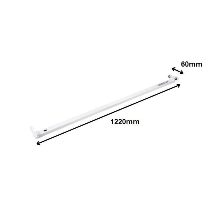 Support Double pour 2 Tubes LED T8 120cm IP20