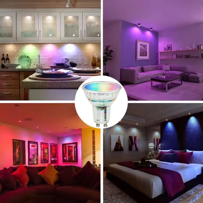 Ampoule LED Connectée Wifi GU10 4.5W RGBW (Pack de 10)