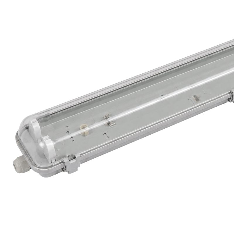 Regleta estanca doble para Tubo LED T8 IP65 (Caja vacía)