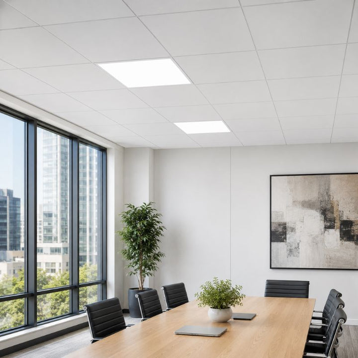 Pack de 8 - Panneau LED 36W 60x60 BLANC Dimmable 110lm/W avec Détecteur de Mouvement