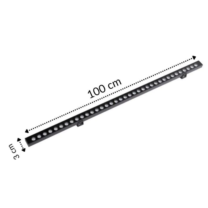 LED de lavadora de pared LED 36W 220V 1M IP65