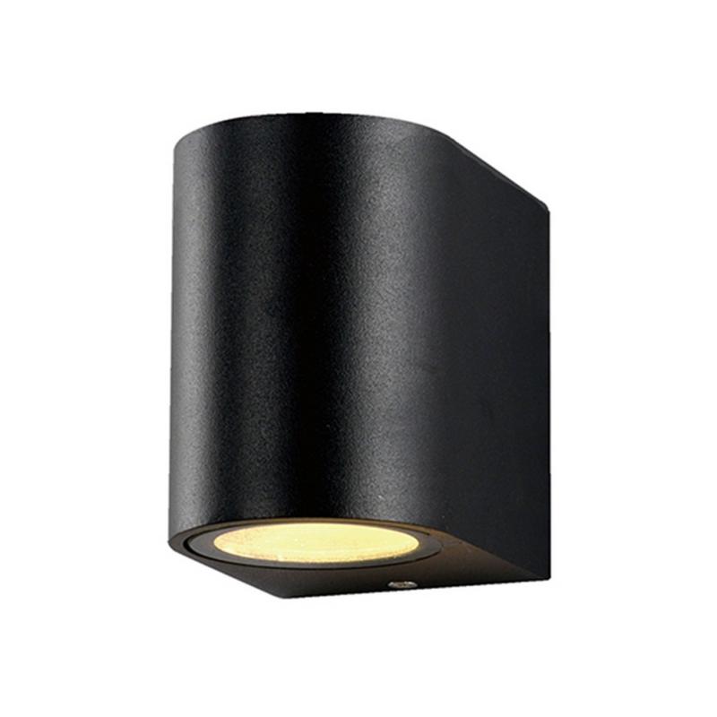 Applique Murale LED Noir IP44 pour Ampoule GU10