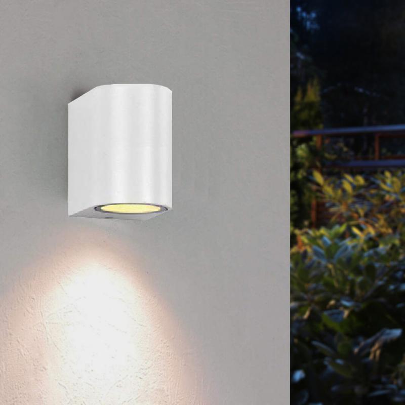 Applique Murale LED Blanc IP44 pour Ampoule GU10