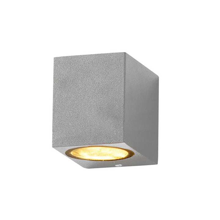 Applique Murale LED IP44 Rectangle Gris pour Ampoules GU10