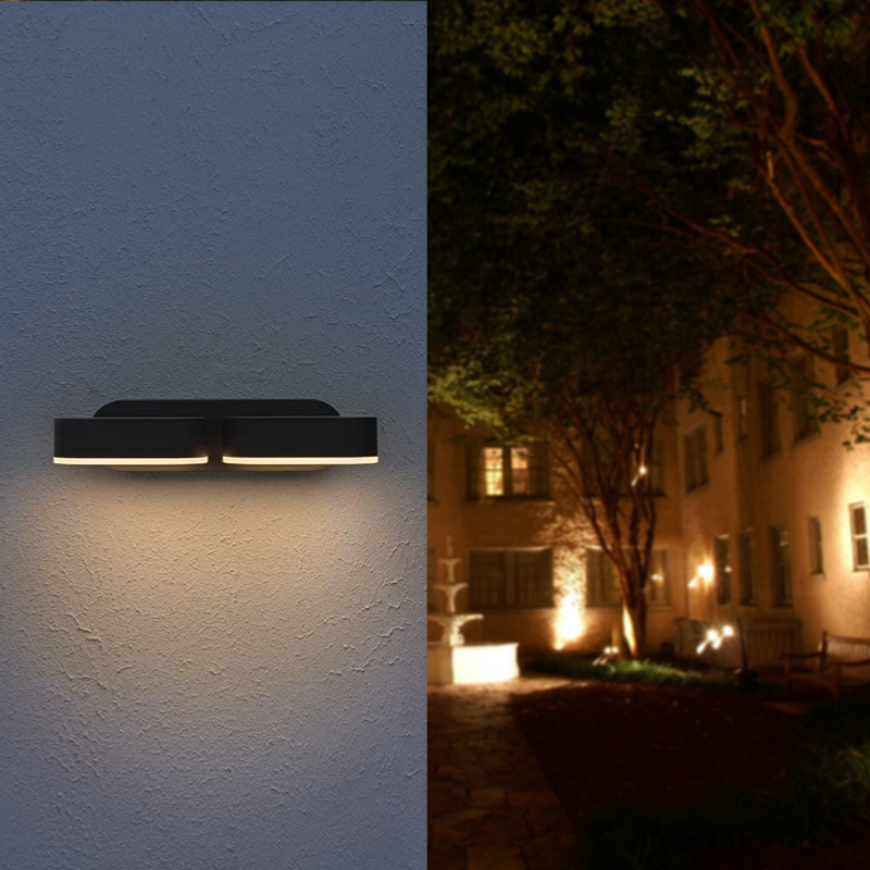 2x6w IP54 LED wall light