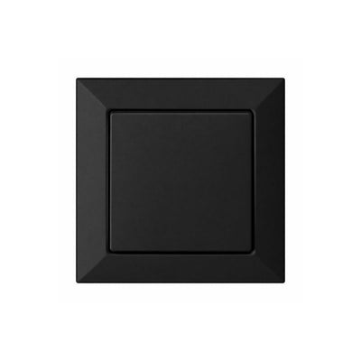 Interrupteur Mural Va-et-Vient Simple Encastré 10A 250V - Noir Mat