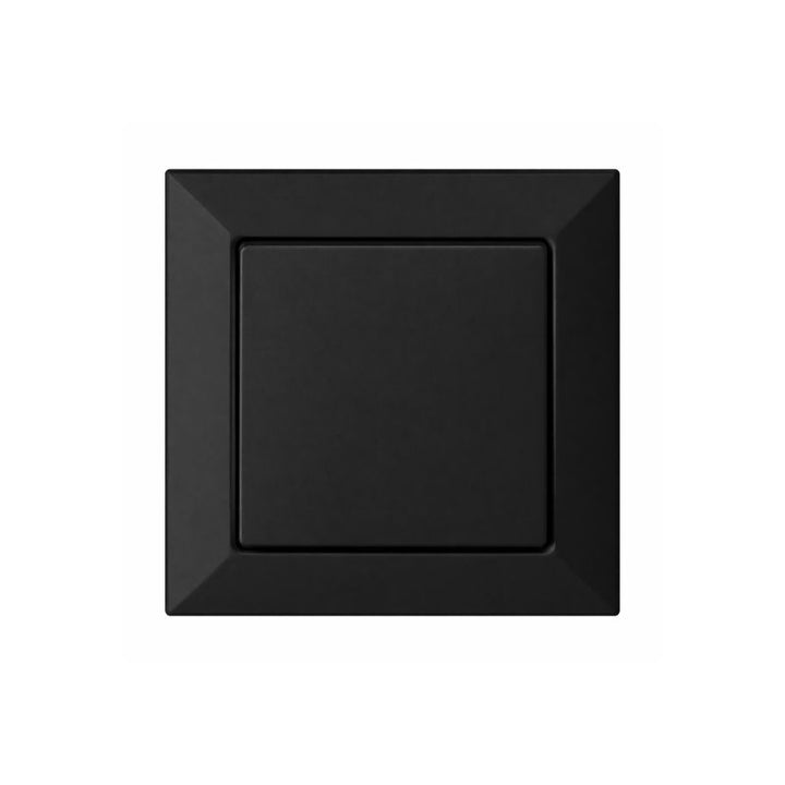 Interrupteur Mural Simple Encastré 10A - Noir mat