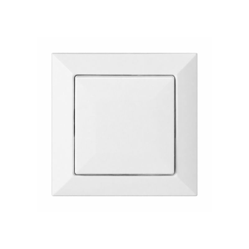 Interrupteur Mural Va-et-Vient Simple Encastré 10A 250V - Blanc Mat