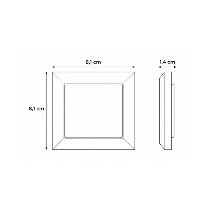 Interrupteur Mural Va-et-Vient Simple Encastré 10A 250V - Blanc Mat