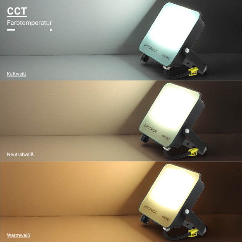 Projecteur avec Détecteur 50W IP65 CCT Noir/Bleu - 3000K/4000K/6000K