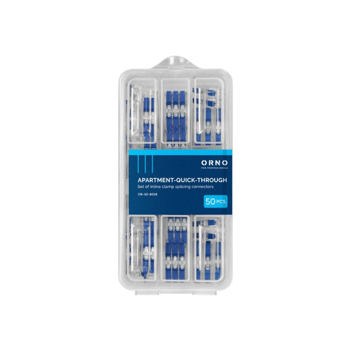 Boîte de 50 Connecteurs Bout à Bout (24x1 fil, 16x2 fils, 10x3 fils)